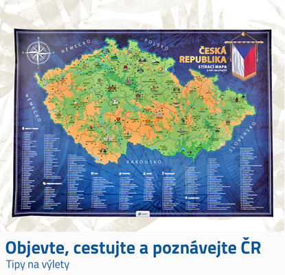 Stírací mapa ČR