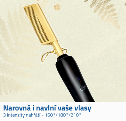 Kulma a žehlička na vlasy 