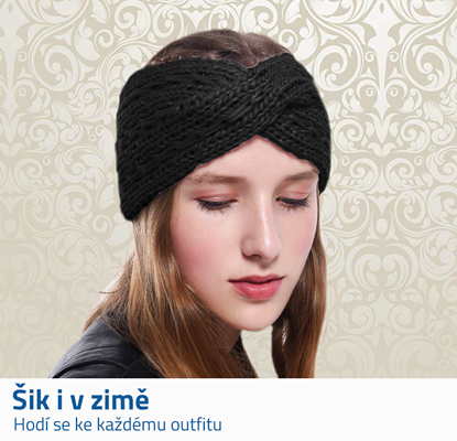 Pletená čelenka 