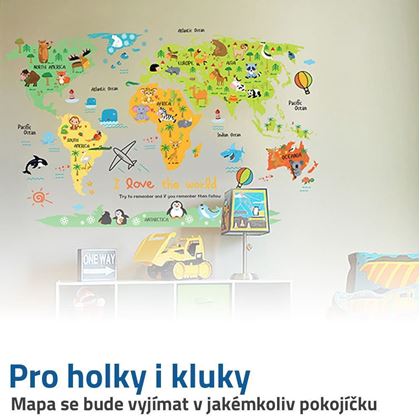 mapa světa pro děti