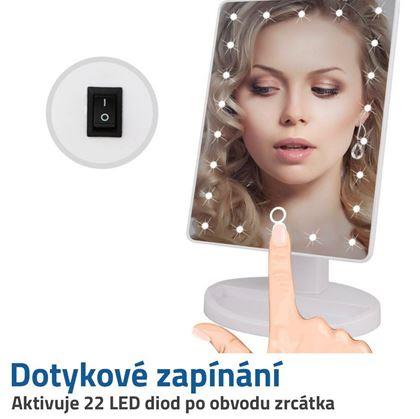 kosmetické zrcátko s led osvětlením