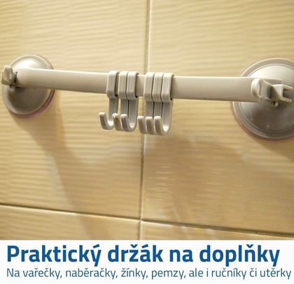 Přenosný držák s háčky