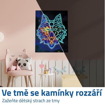 Diamantové malování svítící ve tmě