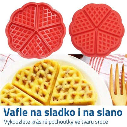 Forma na vafle ve tvaru srdce