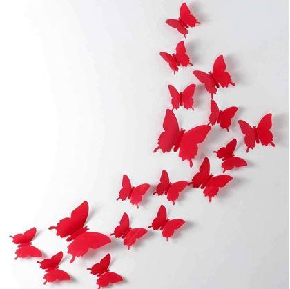 Samolepící motýlci 3D
