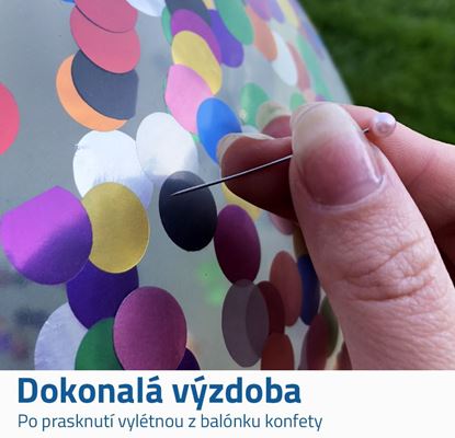 Balónek s konfetami