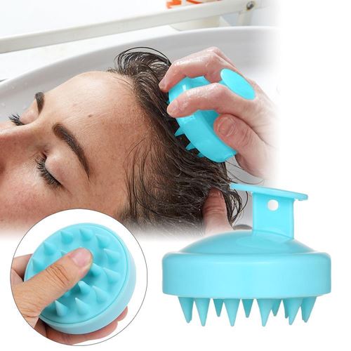 Head massage brush for washing hair