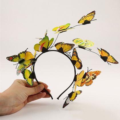 Obrázek z Čelenka s motýlky - žlutá