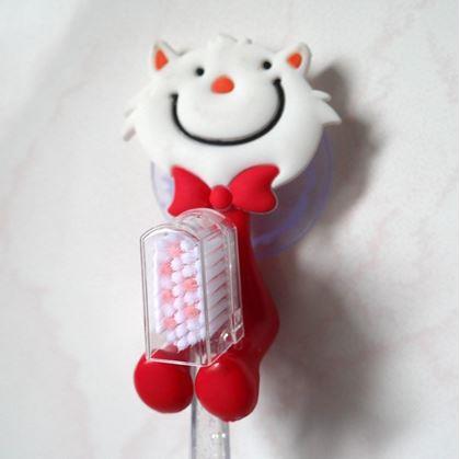 Obrázek z Dětský držák na zubní kartáček - kočička