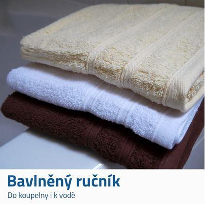 Obrázek z Ručník 100% bavlna 50 x 100 cm - krémový