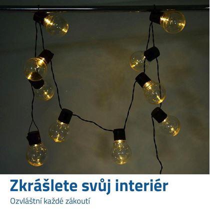 Obrázek z Světelný řetěz do interiéru - žárovky