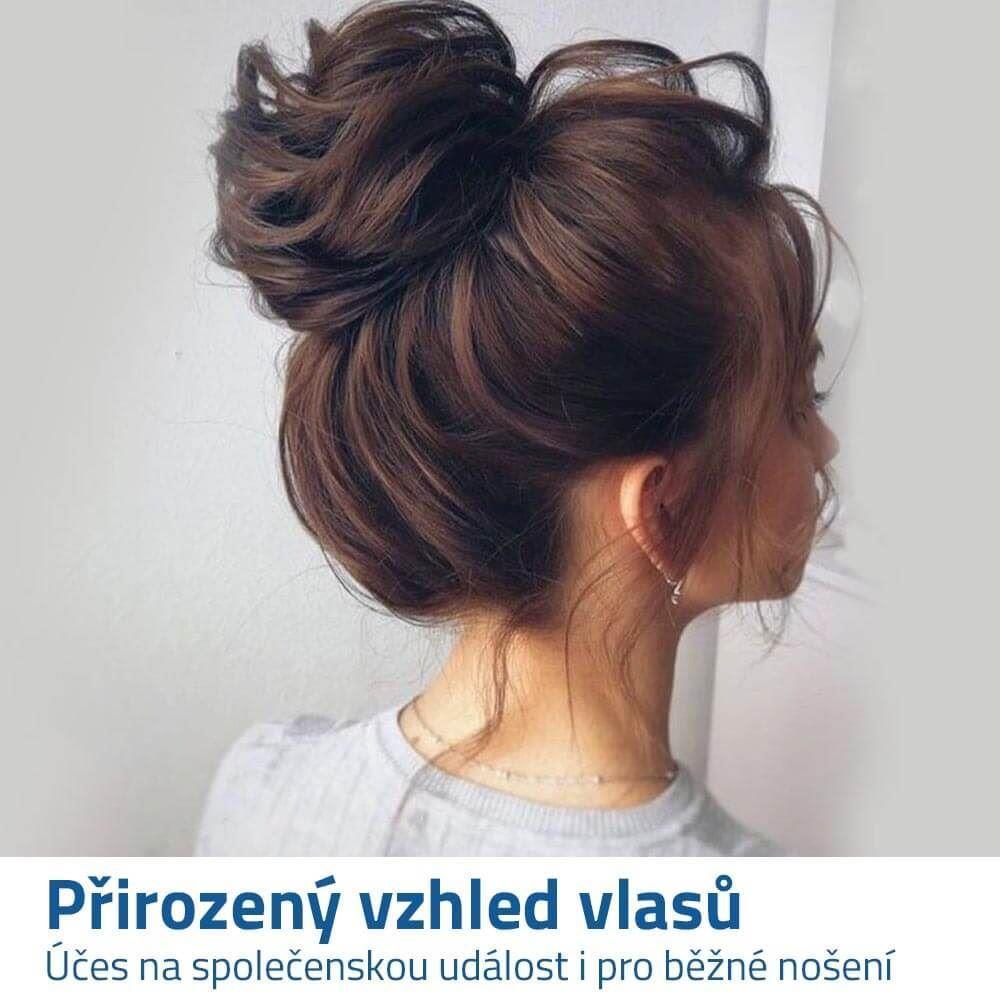 Příčesek do vlasů drdol tmavě hnědá Nejlepsidarecky.cz