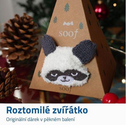 Obrázek z Teplé ponožky v dárkové krabičce - panda