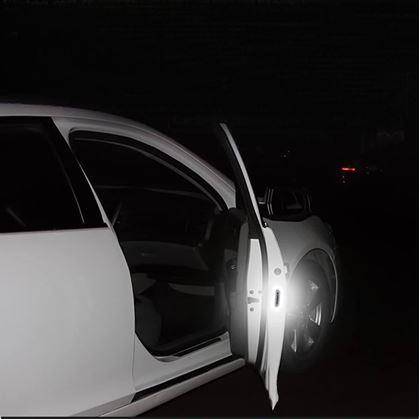 Obrázek z Reflexní samolepky na auto 4 ks - bílé
