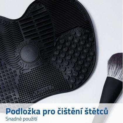 Silikonová podložka pro čištění štětců - černá 