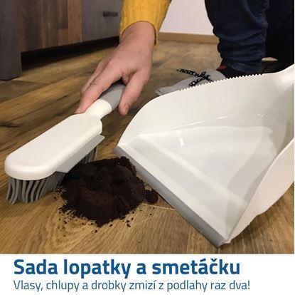 Antistatický smeták s lopatkou