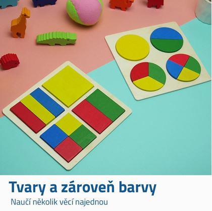 Obrázek z Dětské geometrické puzzle - čtverce