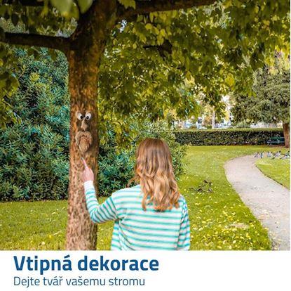 Dekorace na strom - vyděšený obličej