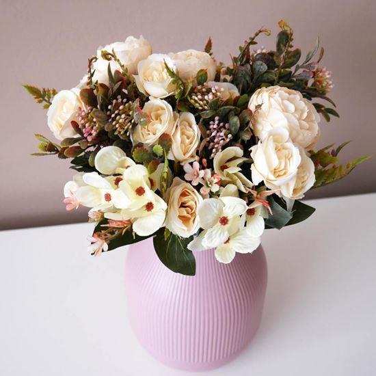 Obrázek z Dekorativní umělé květiny - krémové