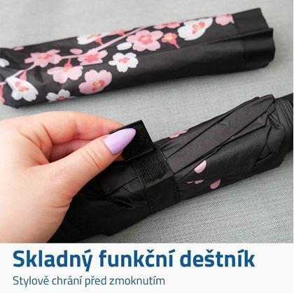 Skládací deštník - květiny