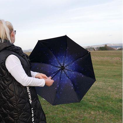 Skládací deštník - vesmír
