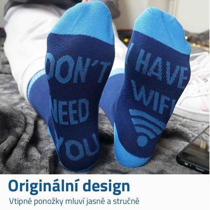 Obrázek z Ponožky - nepotřebuji tě, mám Wi-Fi