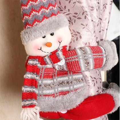 Obrázek z Vánoční spona na závěs - sněhulák