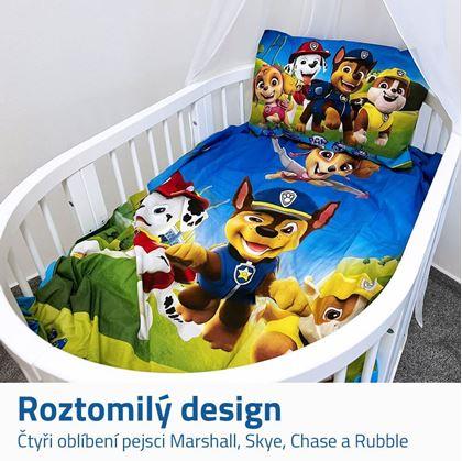 Obrázek z Dětské povlečení do postýlky - Tlapková patrola