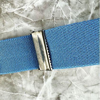  Džínový pružný pásek - světle modrý