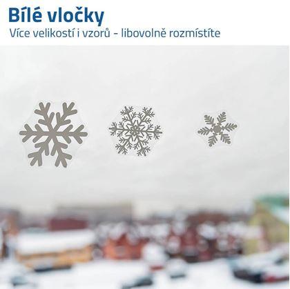 Samolepky na okno - sněhové vločky