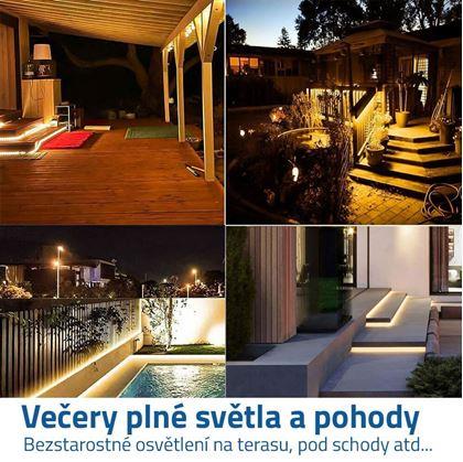  Solární LED páska 3 m - teplá bílá