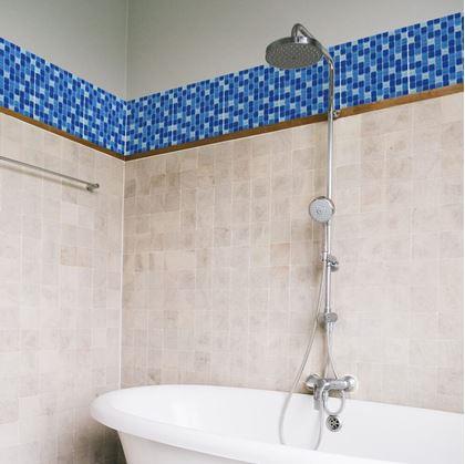 Obrázek z Mozaika na mřížce - mix modrá