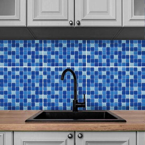 Obrázek z Mozaika na mřížce - mix modrá