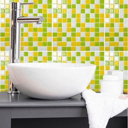 Obrázek z Mozaika na mřížce - žlutozelená