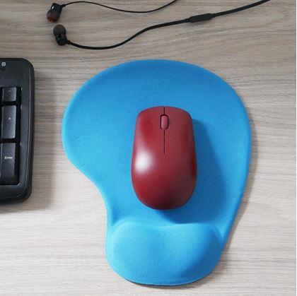 Obrázek z Ergonomická podložka pod myš - modrá