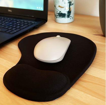 Obrázek z Ergonomická podložka pod myš - černá