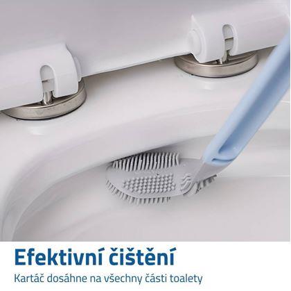 Flexibilní čistící kartáč na wc