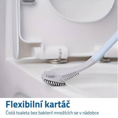 Flexibilní čistící kartáč na wc