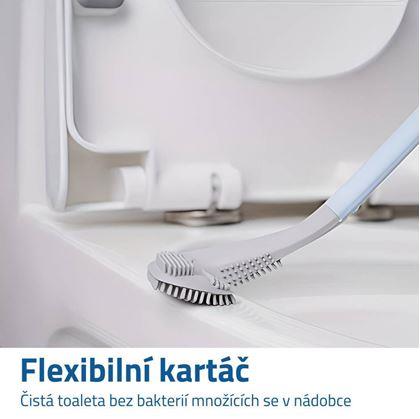 Flexibilní čistící kartáč na wc