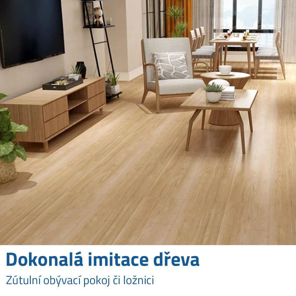 PVC samolepicí dřevěná podlaha - jasan světlý | Nejlepsi-darecky.cz