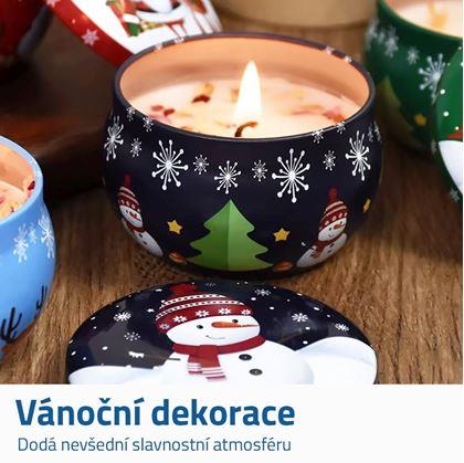 Obrázek z Vánoční vonná svíčka v kovovém obalu