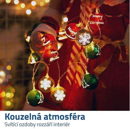 LED světelný řetěz - vánoční ozdoby