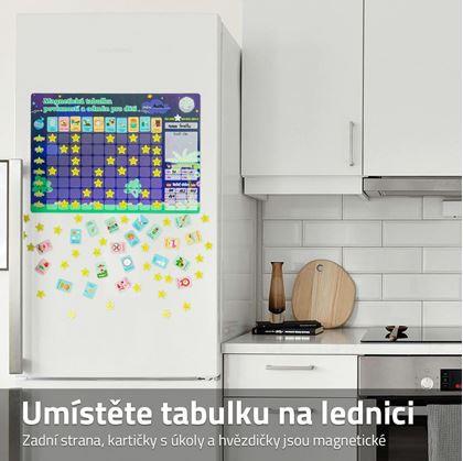 Magnetická tabulka povinností a odměn pro děti