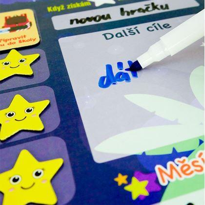 Obrázek z Magnetická tabulka povinností a odměn pro děti
