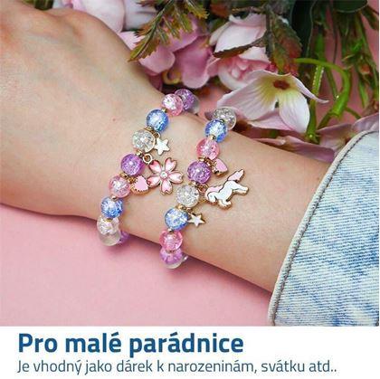 Obrázek z Skleněný náramek - Květ