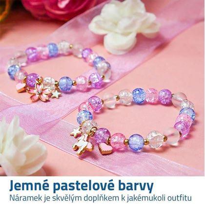 Obrázek z Skleněný náramek - Květ