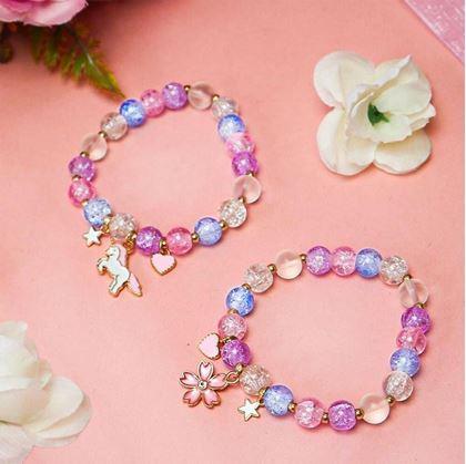 Obrázek z Skleněný náramek - Květ