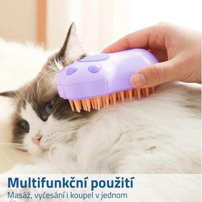 Masážní vodní kartáč pro kočky a psy