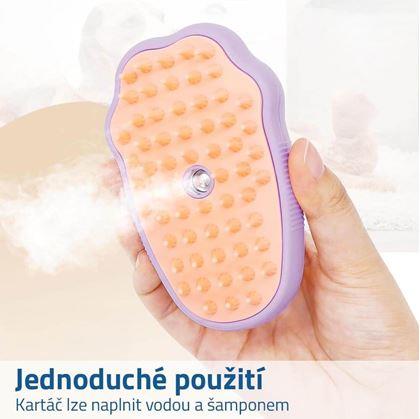 Masážní vodní kartáč pro kočky a psy