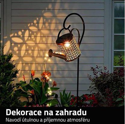 Solární zápich - zahradní konvička